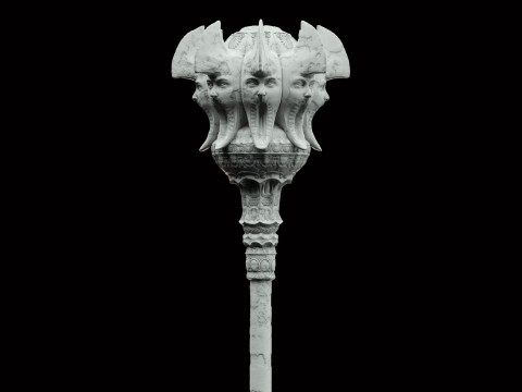 Mace of Silence - High-Quality 3D Base Mesh For 3D Printing and Digital Sculpting 3D 프린트 모델