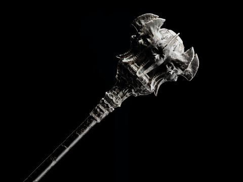 Mace of Silence - High-Quality 3D Base Mesh For 3D Printing and Digital Sculpting 3D 프린트 모델