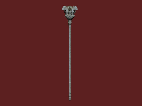 Mace of Silence - High-Quality 3D Base Mesh For 3D Printing and Digital Sculpting 3D 프린트 모델