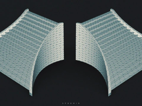 Taş Ana Merdiven 3D Varlık - &Uuml;cretsiz Y&uuml;ksek Kaliteli Mod&uuml;ler Merdiven 3D Model