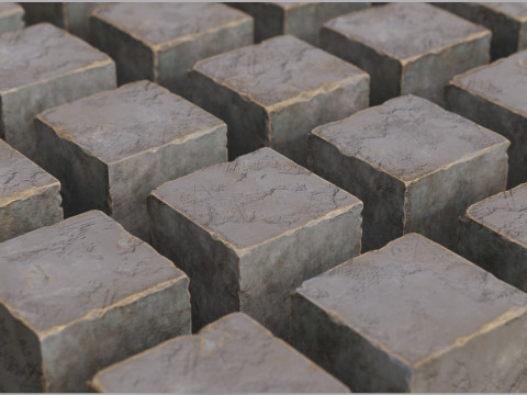 High Detailed Stone Block Pack - Modular Design for Games and Visualization 3D Model