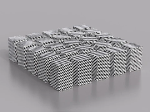 高詳細なストーン ブロック パック - ゲームと視覚化のためのモジュラー設計 3Dモデル