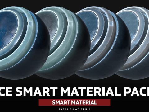 Substance Painter Ice Smart Material Pack - High-Quality Ice Textures for Realistic Results CG Текстури