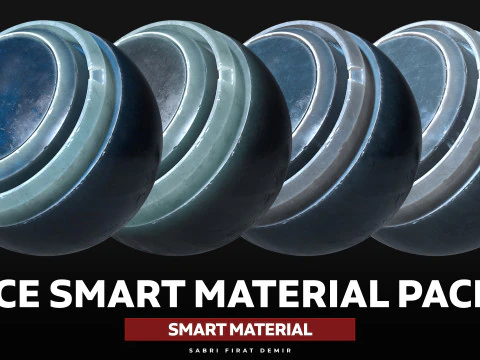 Substance Painter Ice Smart Material Pack: texturas de hielo de alta calidad para resultados realistas Texturas CG