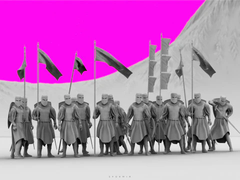Medieval Knight Pack - High-Quality PBR For Games Films and Visualizations 3D Model