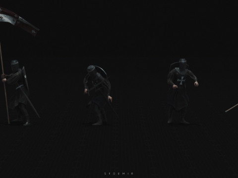 Medieval Knight Pack - High-Quality PBR For Games Films and Visualizations 3D 모델