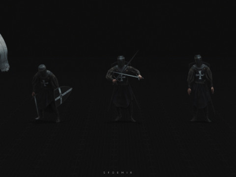 Medieval Knight Pack - High-Quality PBR For Games Films and Visualizations 3D 모델