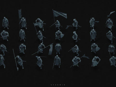 Medieval Knight Pack - High-Quality PBR For Games Films and Visualizations 3D Model