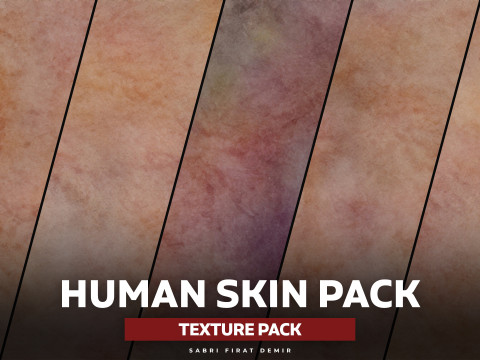 Premium Human Skin Pack - High-Quality Decal-Alpha-Overlay Map Texture Pack CG Текстури