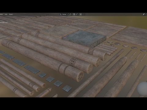 Medieval Wooden Kitbash Collection - High-Quality Modular Pack 3Dモデル