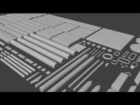 Medieval Wooden Kitbash Collection - High-Quality Modular Pack 3Dモデル