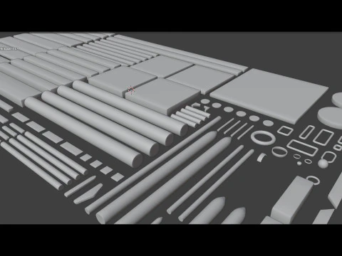 Medieval Wooden Kitbash Collection - High-Quality Modular Pack 3D Model