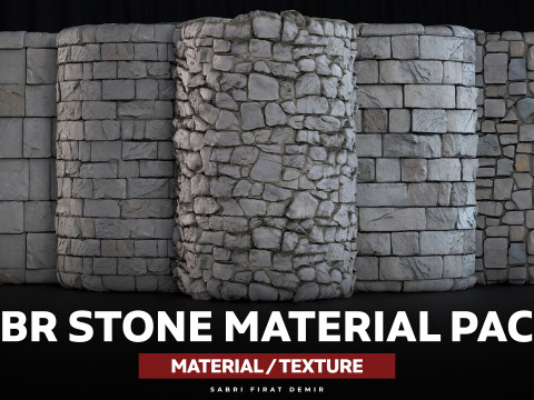PBR Stone Material Pack - High-Quality Texture Pack for Realistic Visualizations CG Текстури