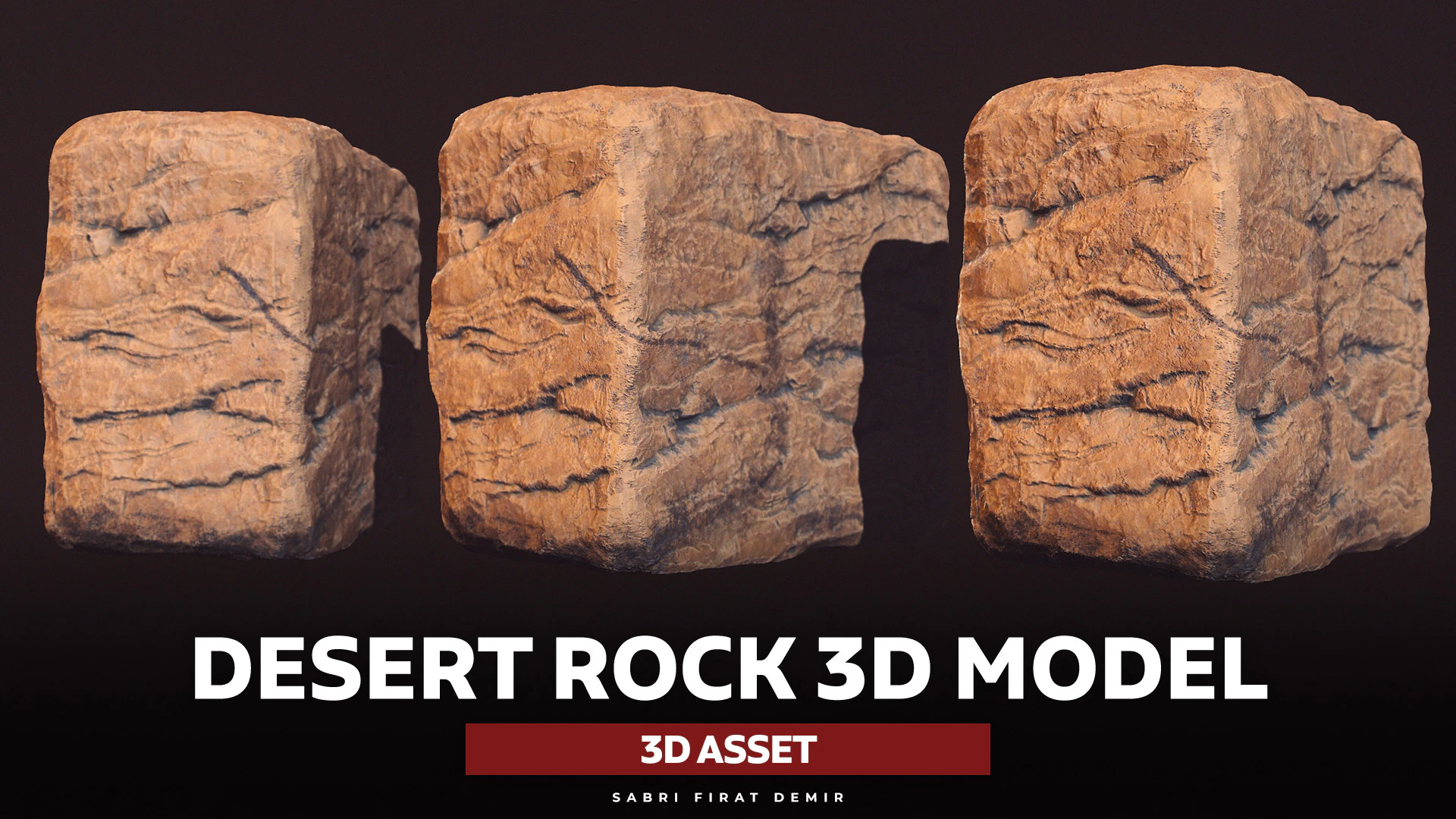 Desert Rock realista - ativo Desert Rock de alta qualidade para Unreal Engine e outros populares Modelo 3D .c4d .max .obj .3ds .fbx .stl .blend