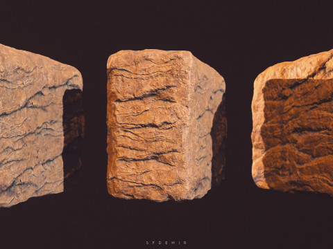 Realistic Desert Rock - High-Quality Desert Rock Asset For Unreal Engine and Other Popular 3Dモデル