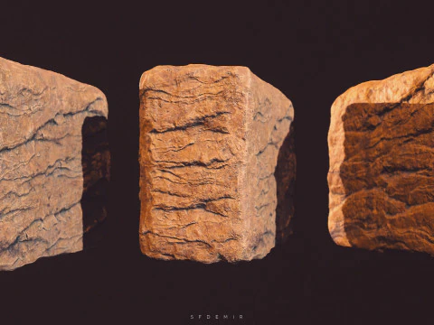 Desert Rock realista - ativo Desert Rock de alta qualidade para Unreal Engine e outros populares Modelo 3D