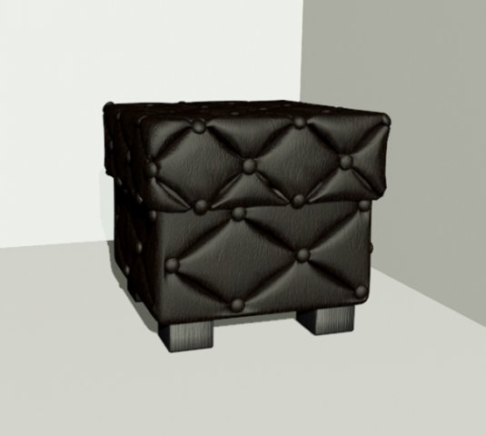 pouf 3D मॉडल .c4d .max .obj .3ds .fbx .stl .blend