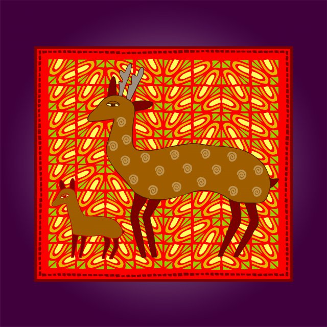 african style artwork CG Textures .c4d .max .obj .3ds .fbx .stl .blend 