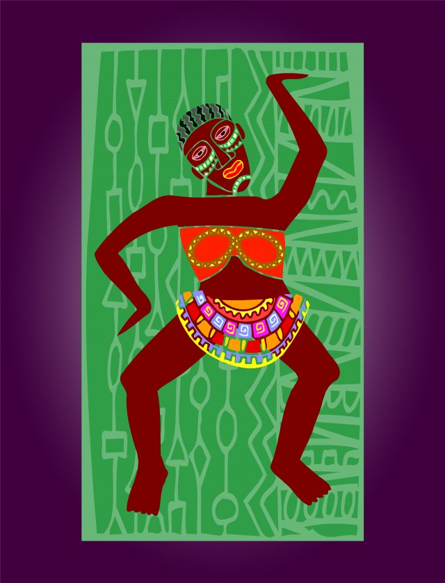 african style artwork CG Textures .c4d .max .obj .3ds .fbx .stl .blend 