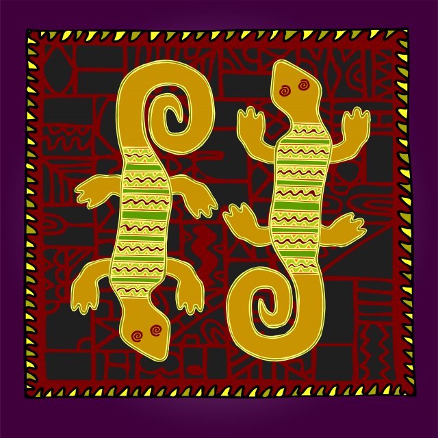 african style artwork CG Textures .c4d .max .obj .3ds .fbx .stl .blend 