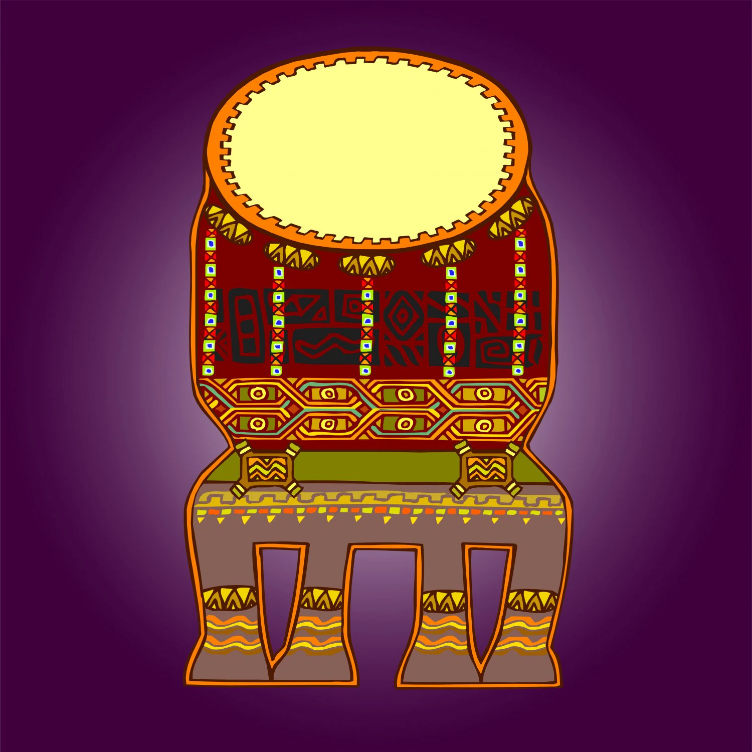 african style artwork CG Textures .c4d .max .obj .3ds .fbx .stl .blend 