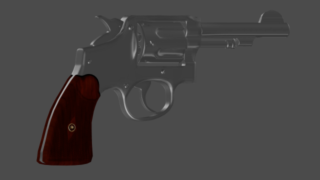 smith wessons model 10 Modelo 3D .c4d .max .obj .3ds .fbx .stl .blend 