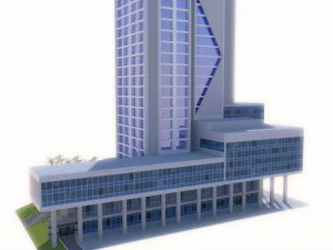 drapacz chmur50 wieża miejska Model 3D