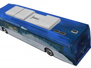Electric bus new flyer xcelsior low poly model 3D Model