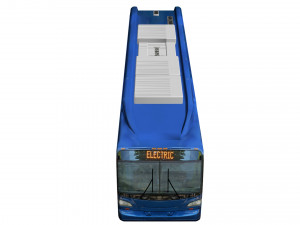 Electric bus new flyer xcelsior low poly model 3D Model
