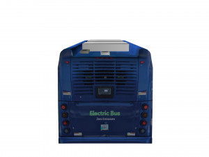 Electric bus new flyer xcelsior low poly model 3D Model