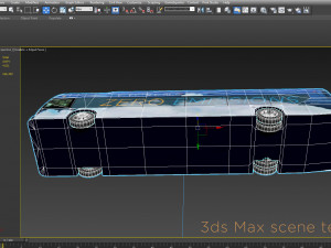 Electric bus new flyer xcelsior low poly model 3D Model