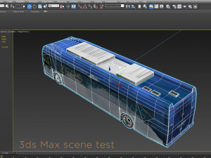 Electric bus new flyer xcelsior low poly model 3D Model