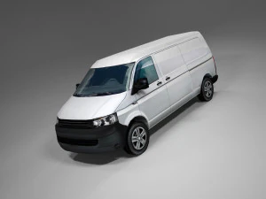 european design panel van low polygonal model 3D Model