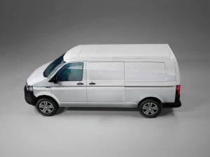 european design panel van low polygonal model 3D Model