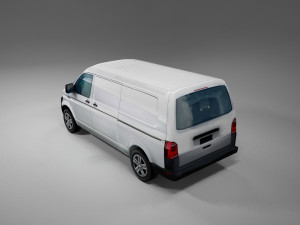 european design panel van low polygonal model 3D 模型