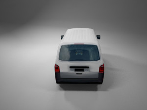 european design panel van low polygonal model 3D 模型