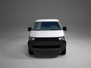 european design panel van low polygonal model 3D 模型