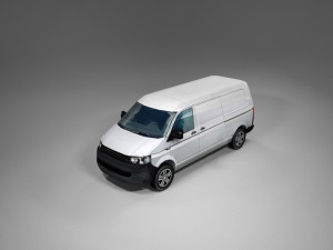 european design panel van low polygonal model 3D 模型