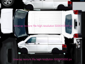 european design panel van low polygonal model 3D 模型