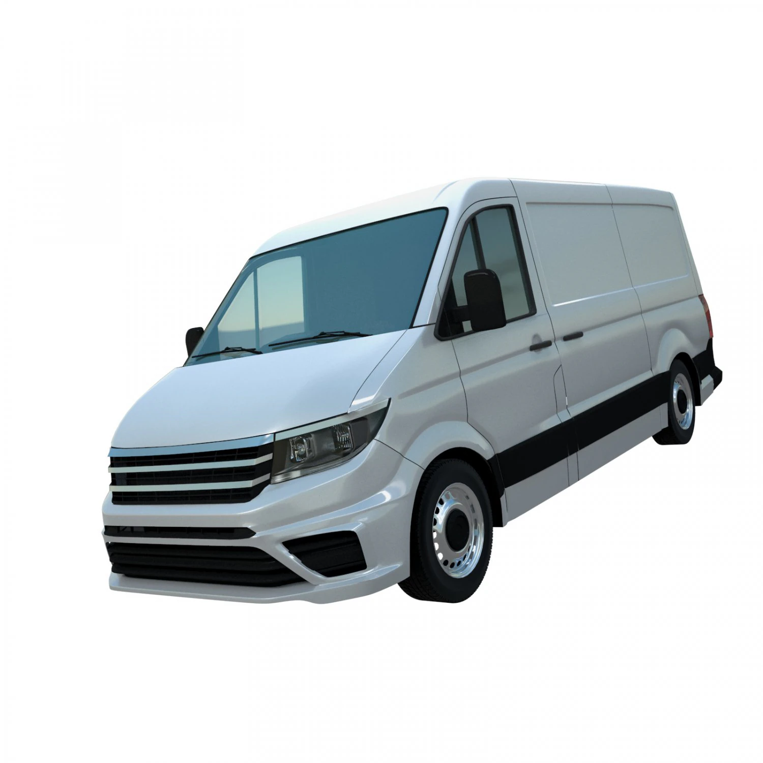 european design panel van crafter low roof 3D Model .c4d .max .obj .3ds .fbx .stl .blend 