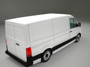 european design panel van crafter low roof 3D-Modell