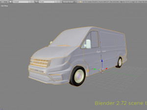 european design panel van crafter low roof 3D-Modell