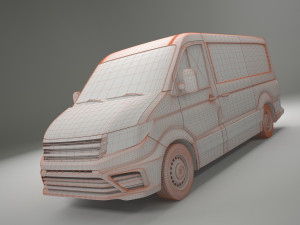 european design panel van crafter low roof 3D-Modell
