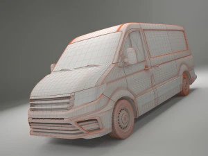 european design panel van crafter low roof 3D Model