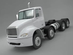 freightliner columbia 2017 4-axle chassis base 3D Model