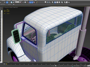 freightliner columbia 2017 4-axle chassis base 3D Model