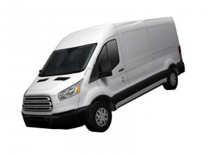 american design panel van low polygon model 3D Model