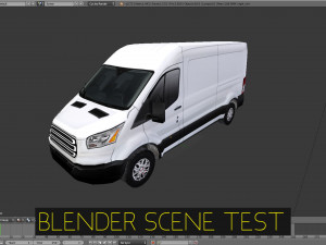 american design panel van low polygon model Modèle 3D