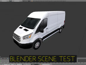 american design panel van low polygon model 3D Model