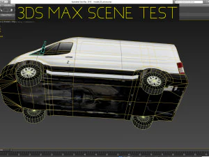 american design panel van low polygon model 3D Model